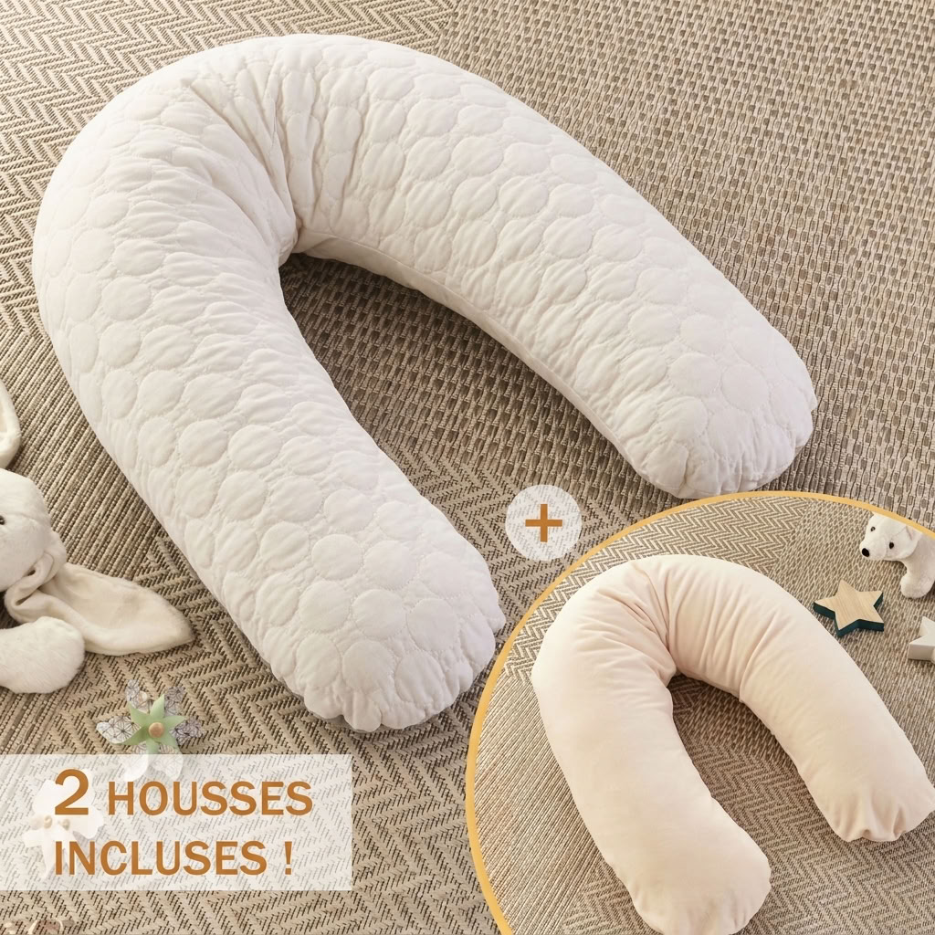 Pack coussin de maternité Babysom avec deux housses interchangeables